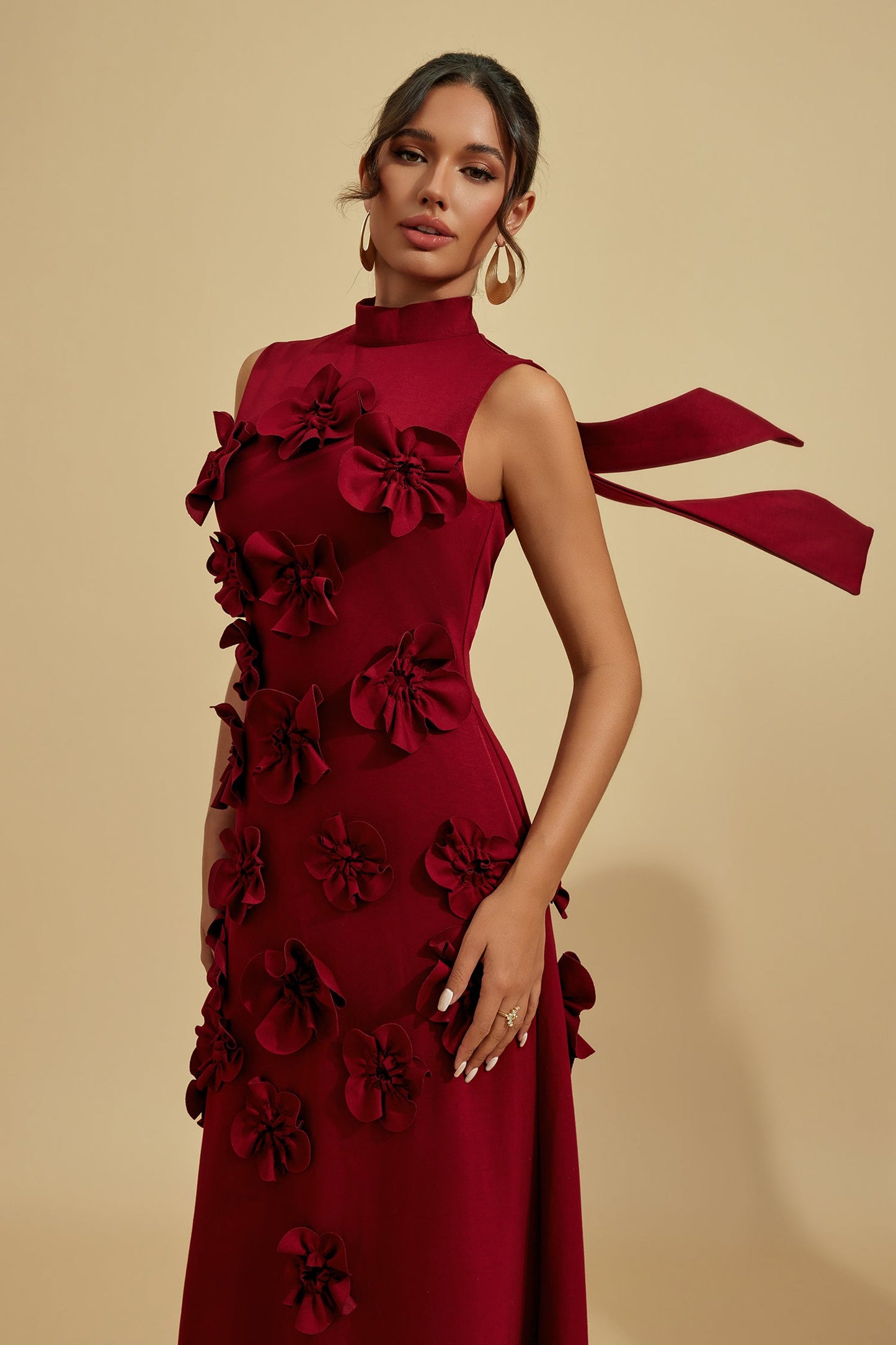 Martha Bloom Embellished Maxi Dress