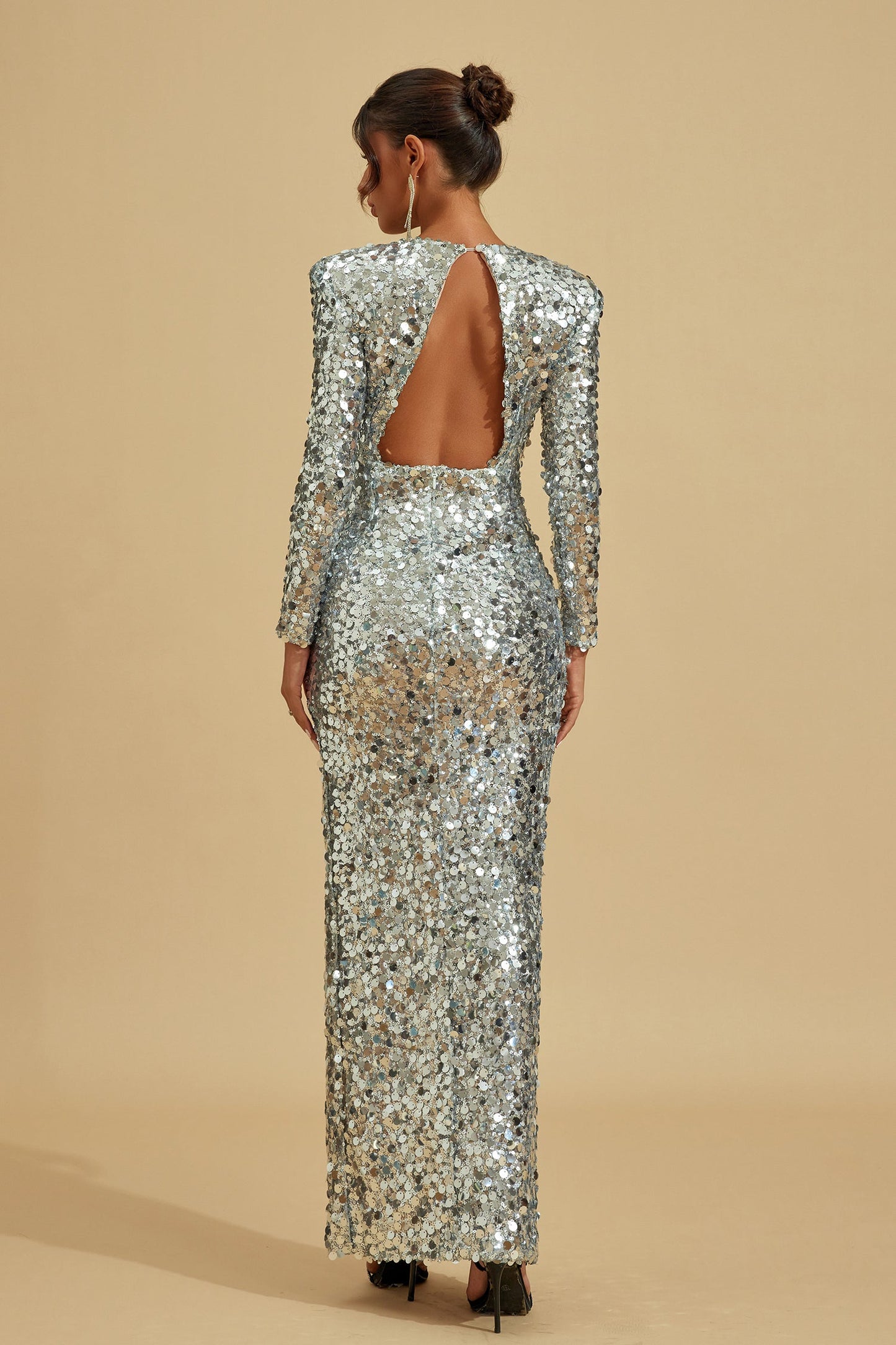 Daphne Moonlit Sequin Embellished Maxi Dress