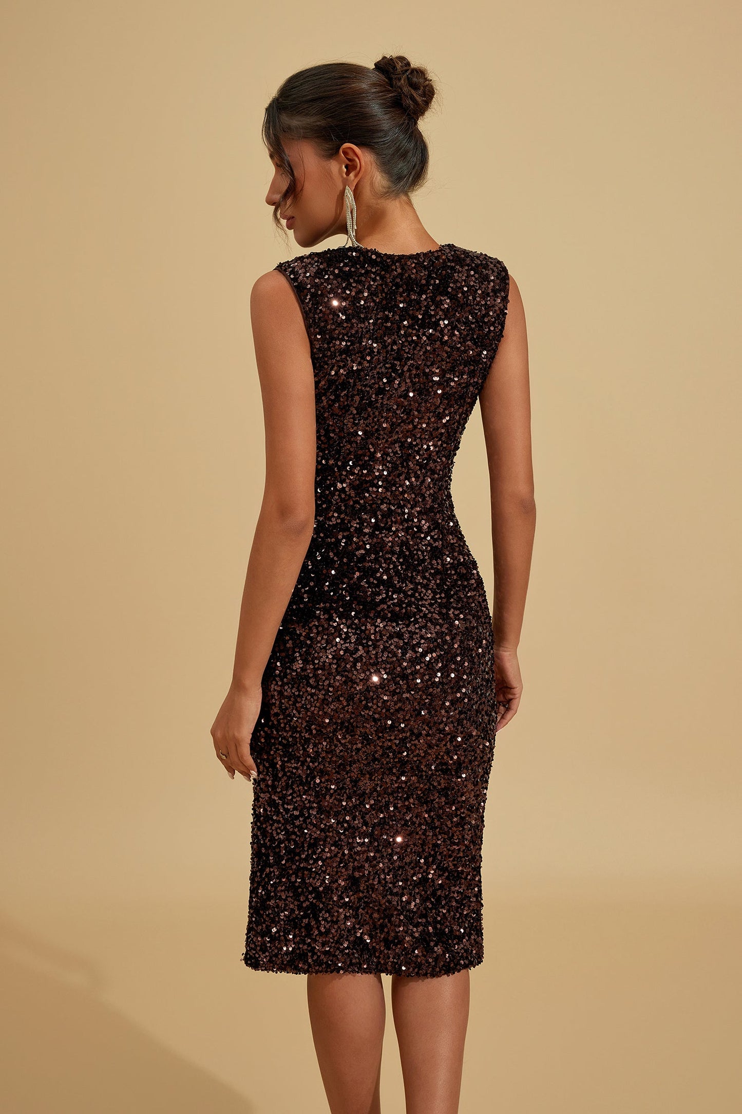 Lysandra Midnight Luxe Sequin Midi Dress