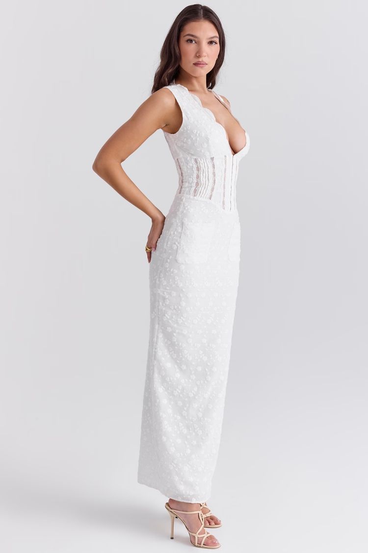 Yeney White Maxi Dress