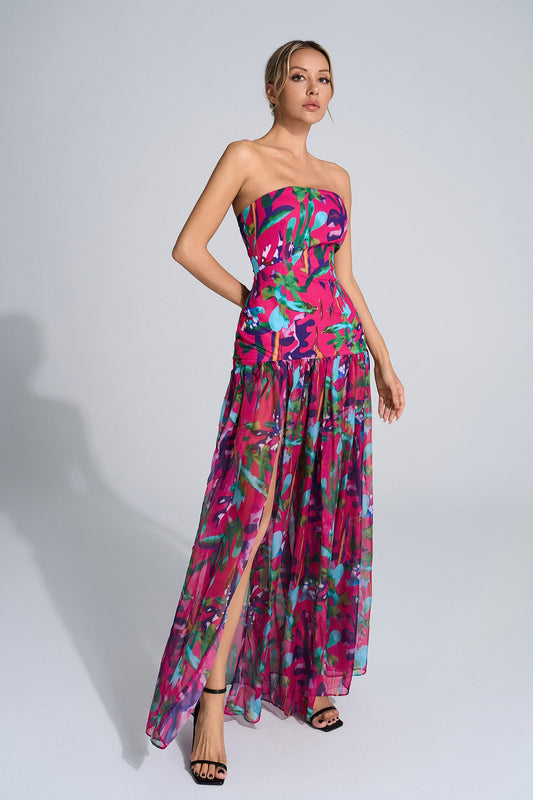 Toynbee Red Floral Maxi Dress