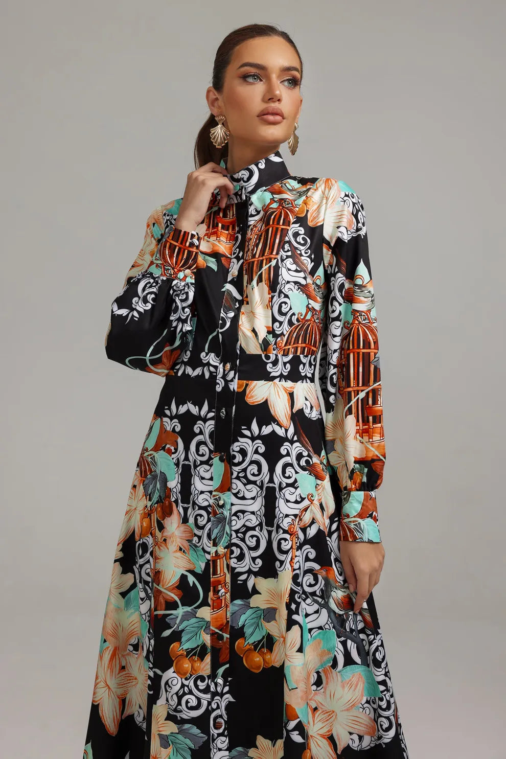 Mellies Printed Maxi Dress