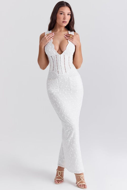 Yeney White Maxi Dress