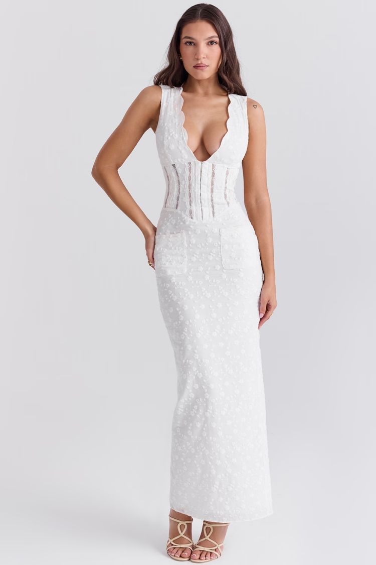 Yeney White Maxi Dress