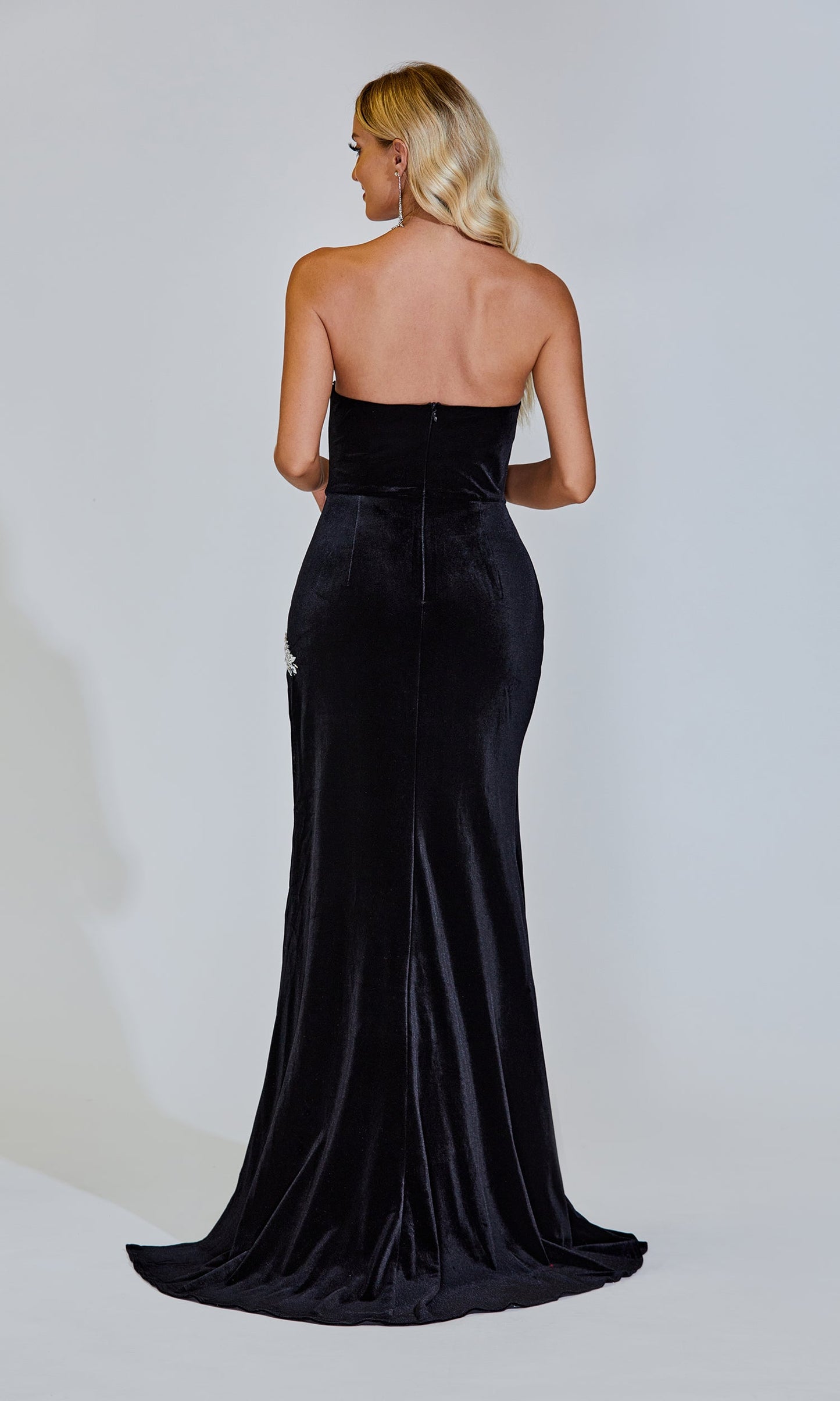 Priscilla  Black Dimond Maxi Dress