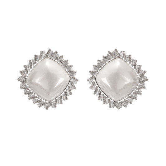 Marilyn crystal-embellished stud earring