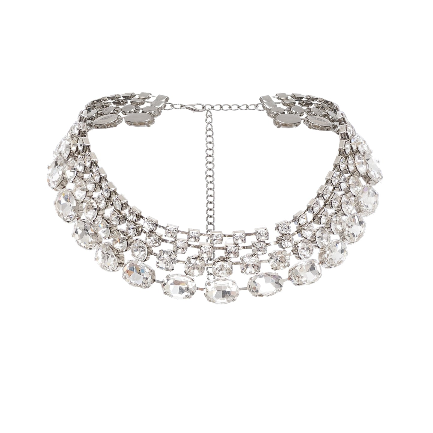 Elizabeth crystal-embellished layered necklace