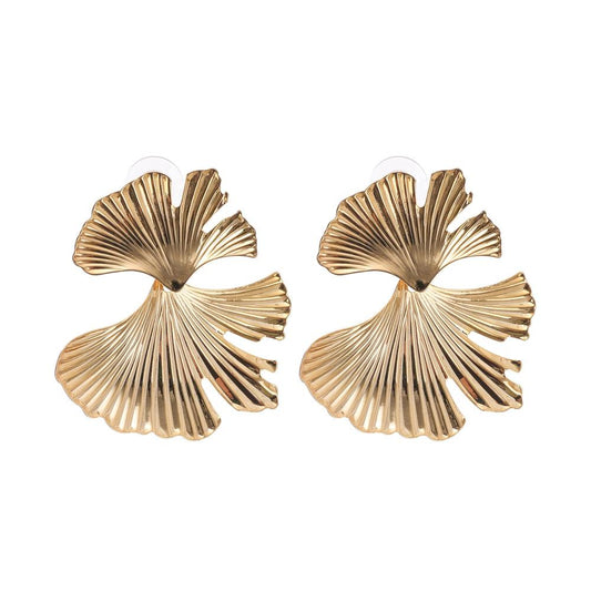 Adriana gold filled ginkgo earrings