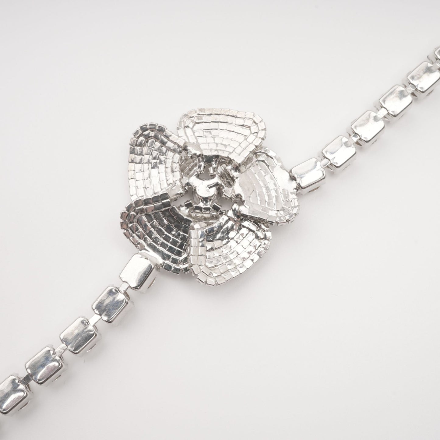 Aimée crystal-embellished faux-flower necklace