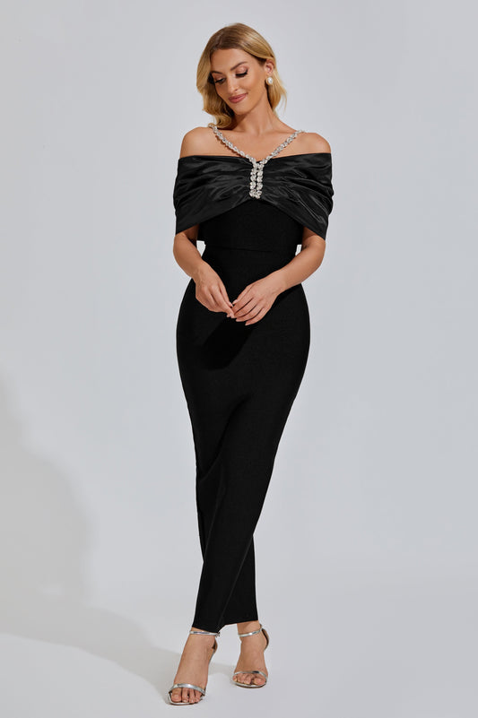 Khaleesi Black Diamond Maxi Dress