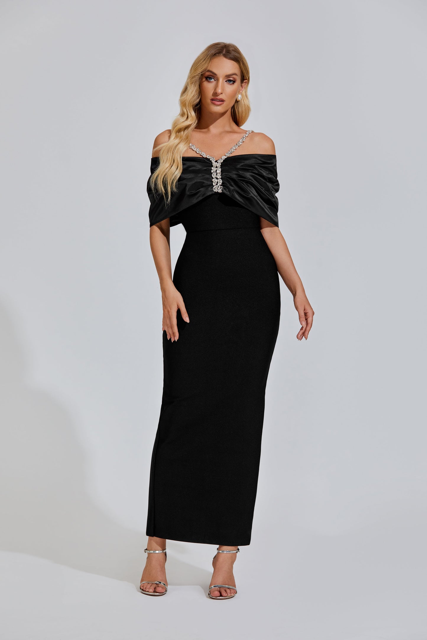 Khaleesi Black Diamond Maxi Dress