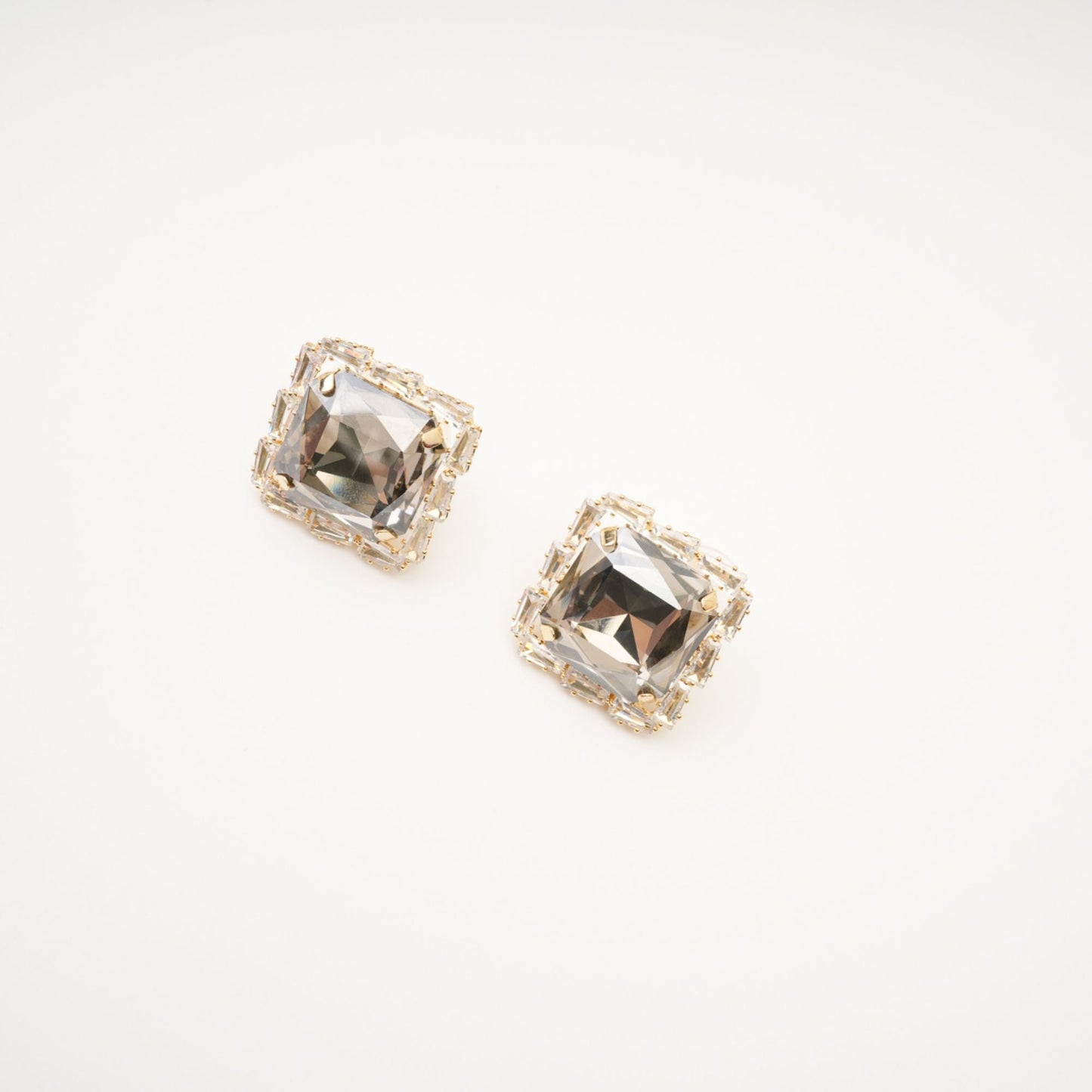 Solada embellished square earrings