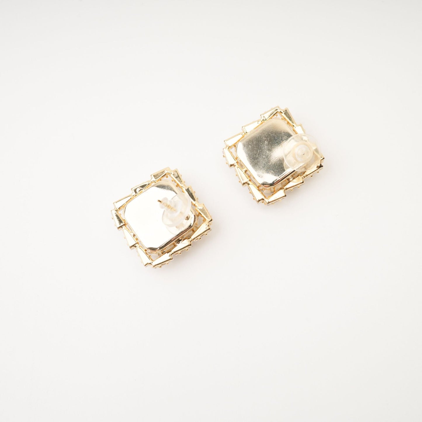 Solada embellished square earrings