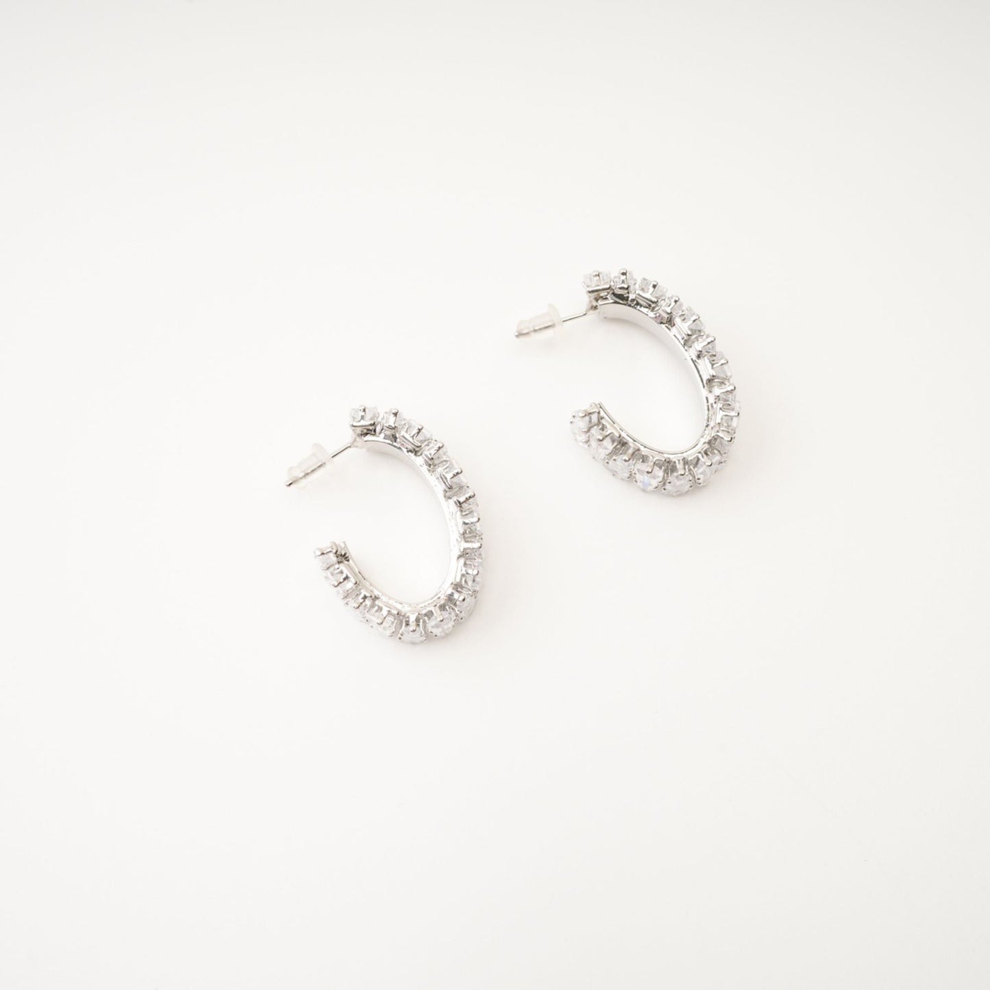 Ysabella crystal-embellished hoop earrings