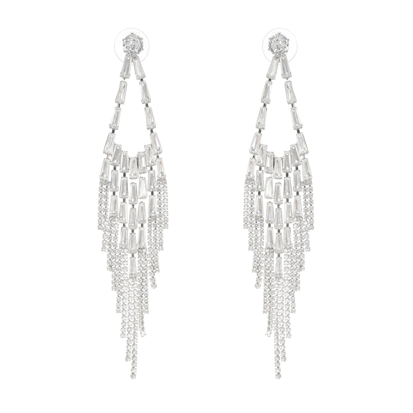 Isabelle crystal-embellished drop earrings