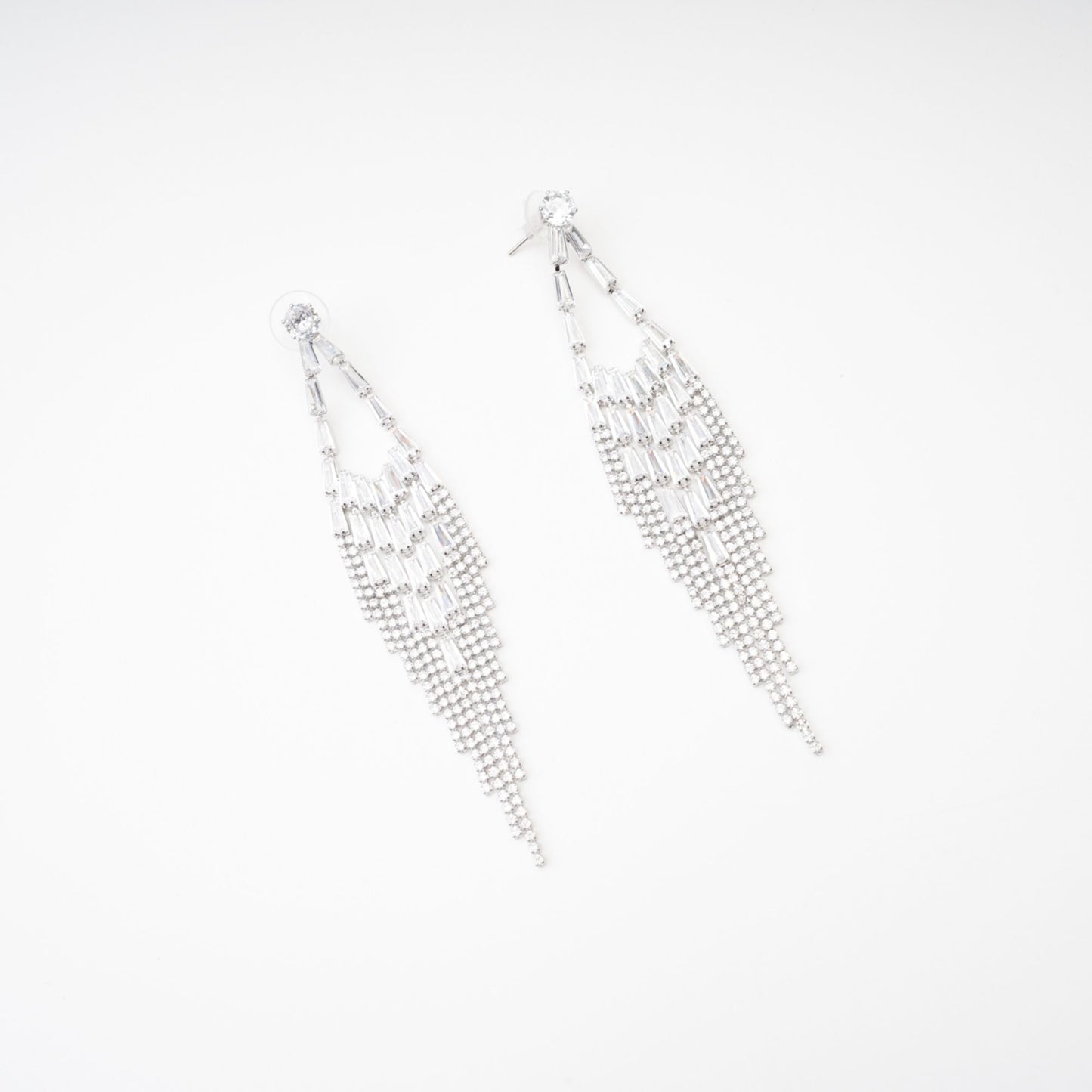 Isabelle crystal-embellished drop earrings